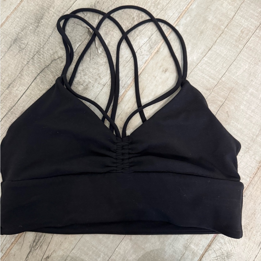 Lululemon Black Strappy Sports Bra